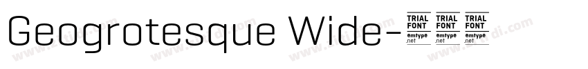 Geogrotesque Wide字体转换